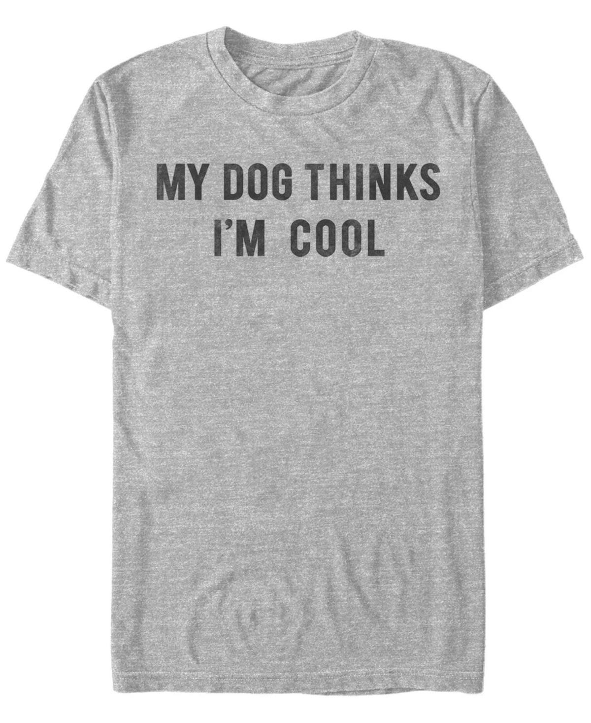 Men's My Dog Thinks I'm Cool Tee, Size: Medium, Athletic Grey Product Image