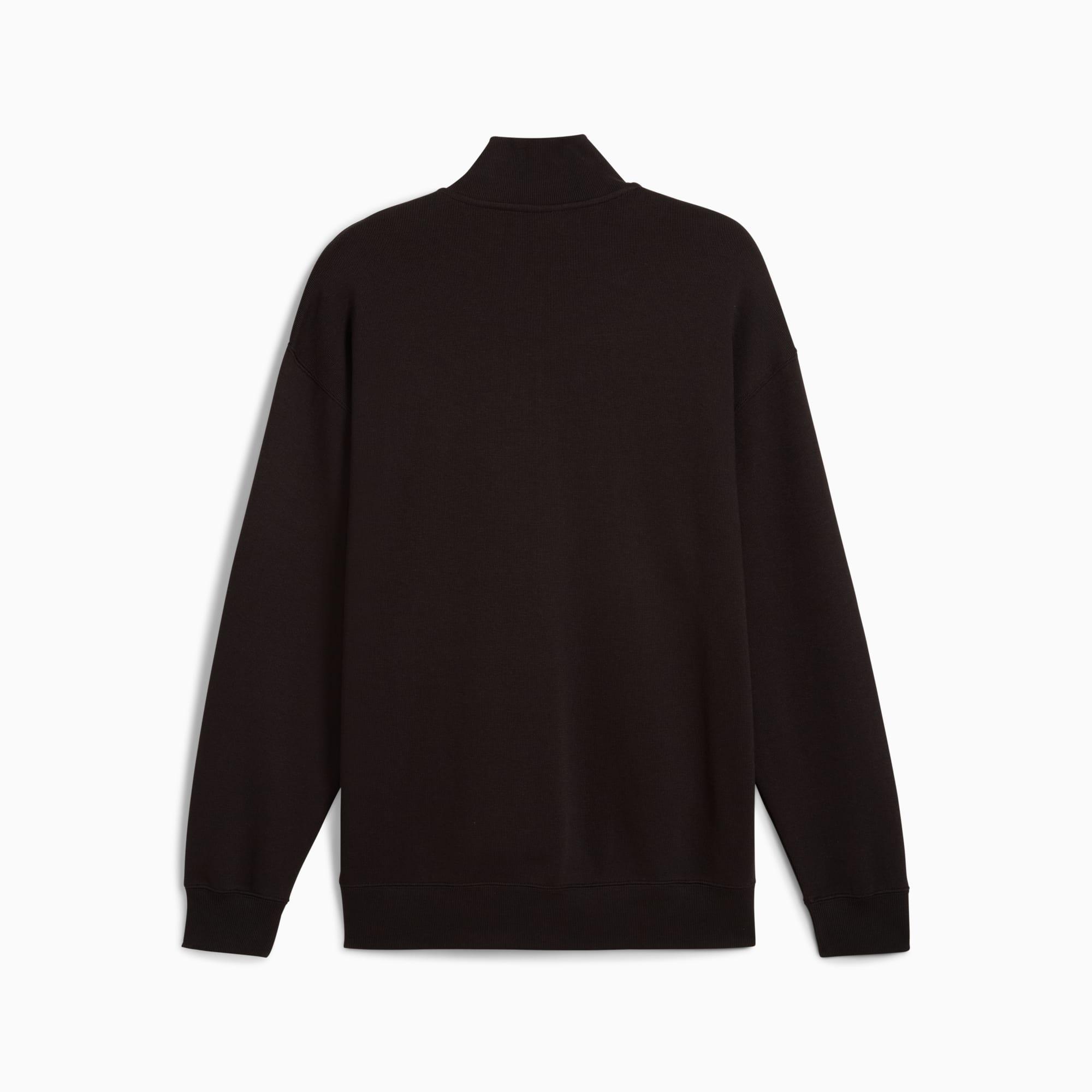 WARDROBE ESSENTIALS Men's Relaxed Half-Zip Crew Product Image