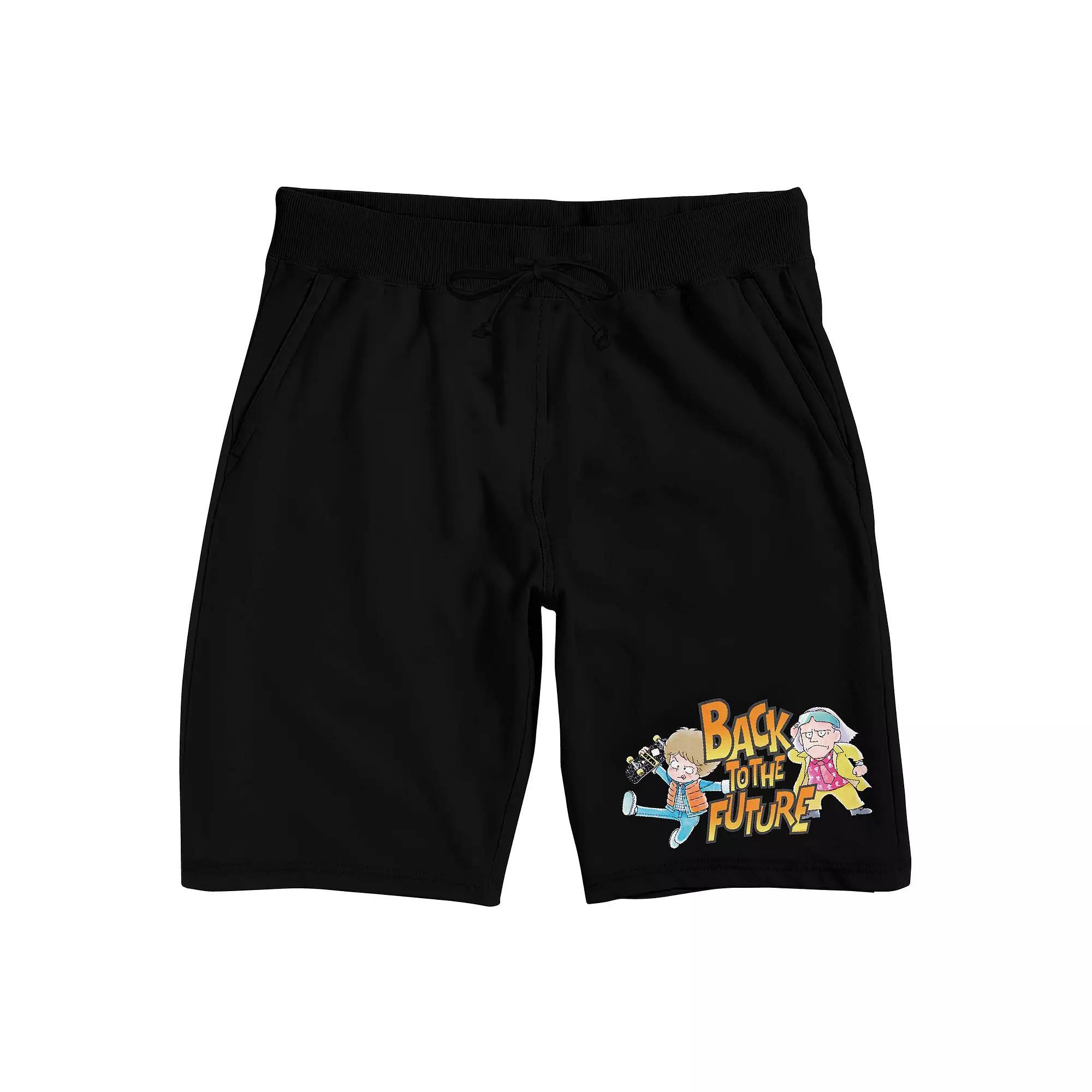 Mens Back To The Future Sleep Shorts Product Image