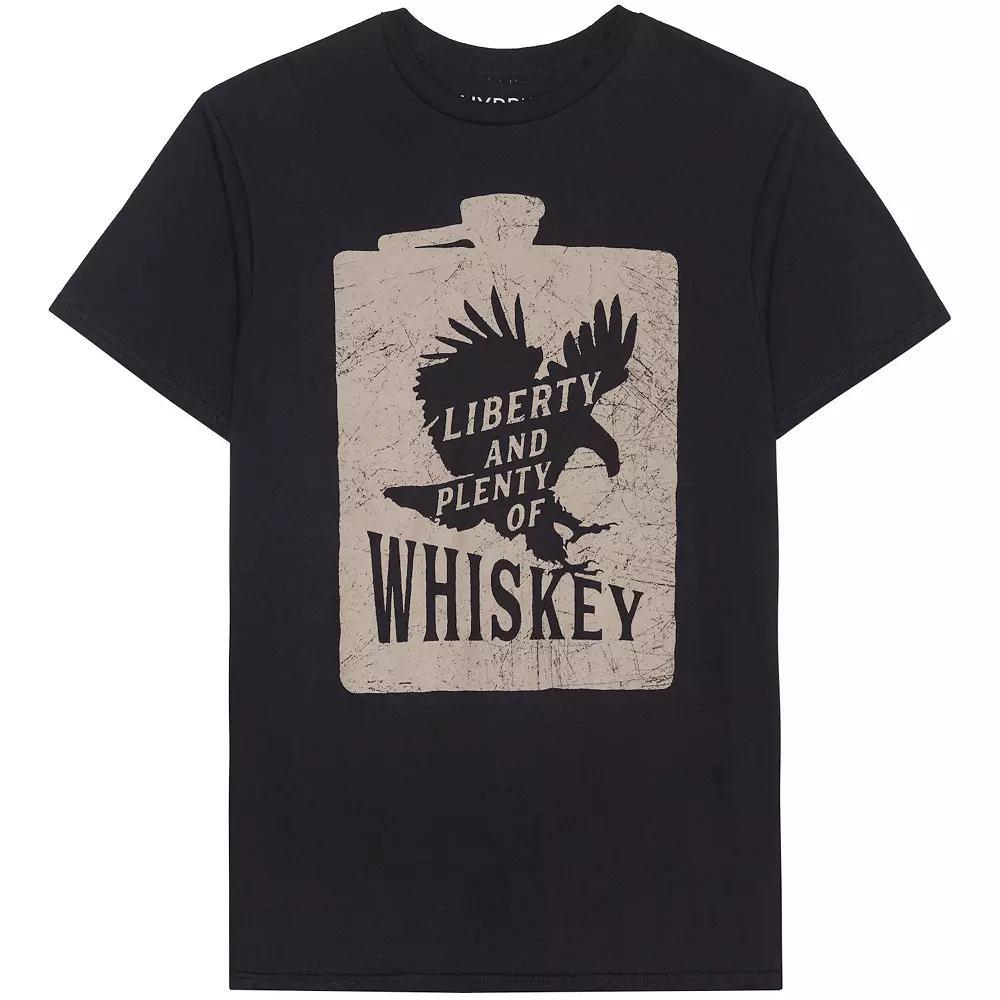 Men's Liberty Whiskey Graphic Tee, Size: Small, Black Product Image