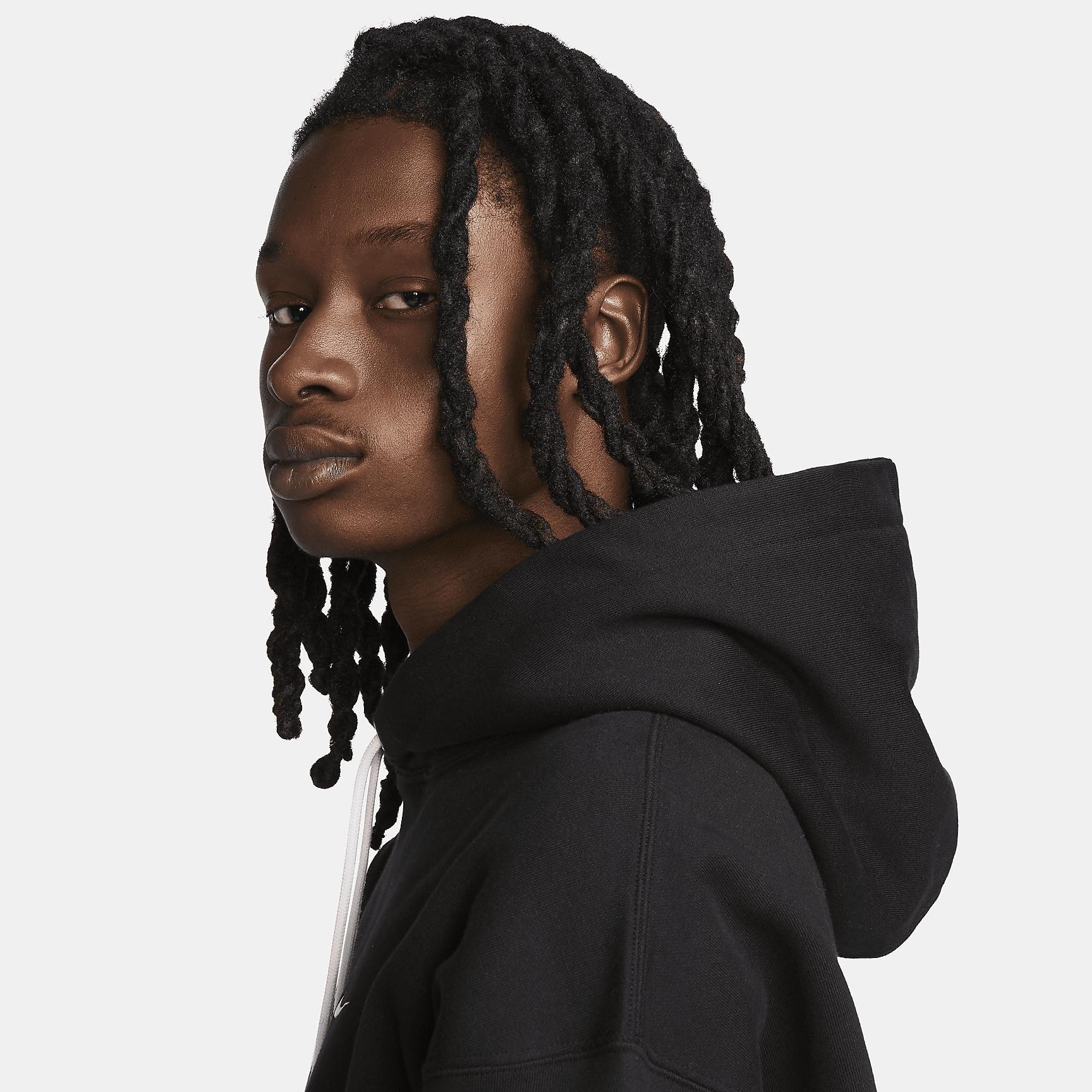 Nike Mens Solo Swoosh Fleece Pullover Hoodie | DX1355-010 Product Image