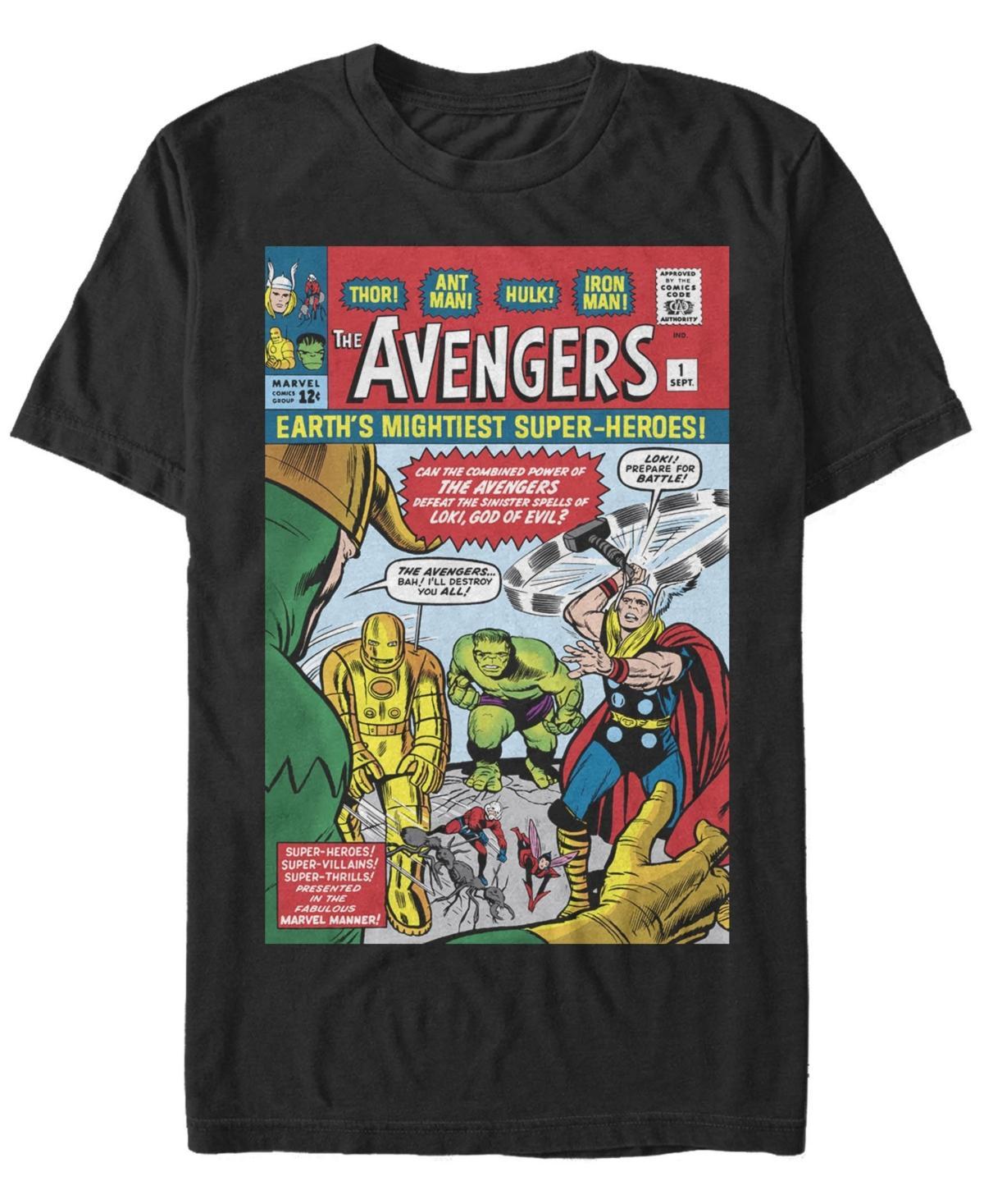 Men's Marvel The Avengers First Issue Comic Tee, Size: 3XL, Black Product Image