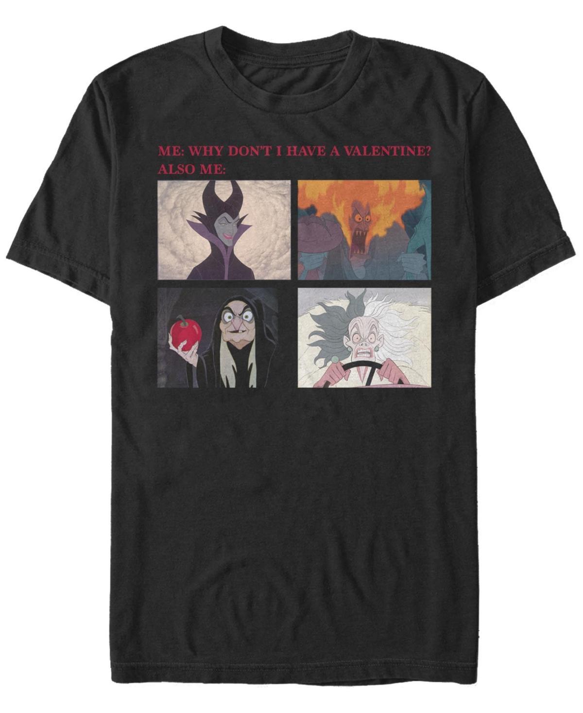 Disney's Villains Valentine's Why Don't I Have A Valentine Meme Men's Tee, Size: Medium, Red Product Image