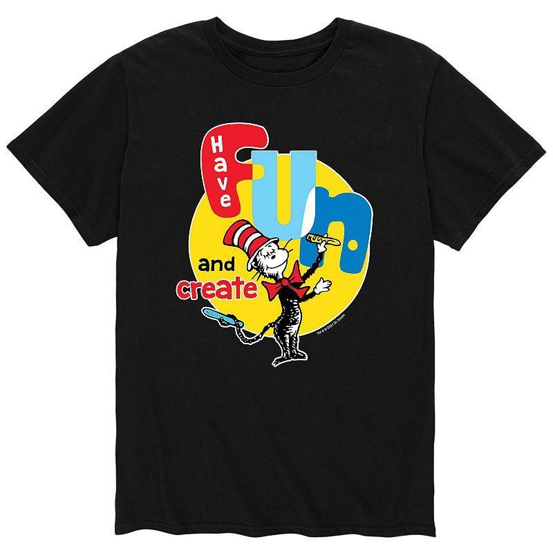 Big & Tall Dr Seuss Have Fun Create, Mens Grey Product Image