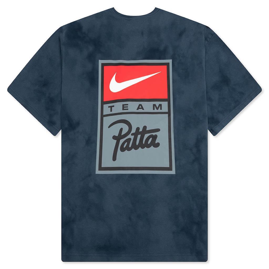 Nike x Patta T-Shirt - Squadron Blue/Deep Ocean/Dark Obsidian Male Product Image