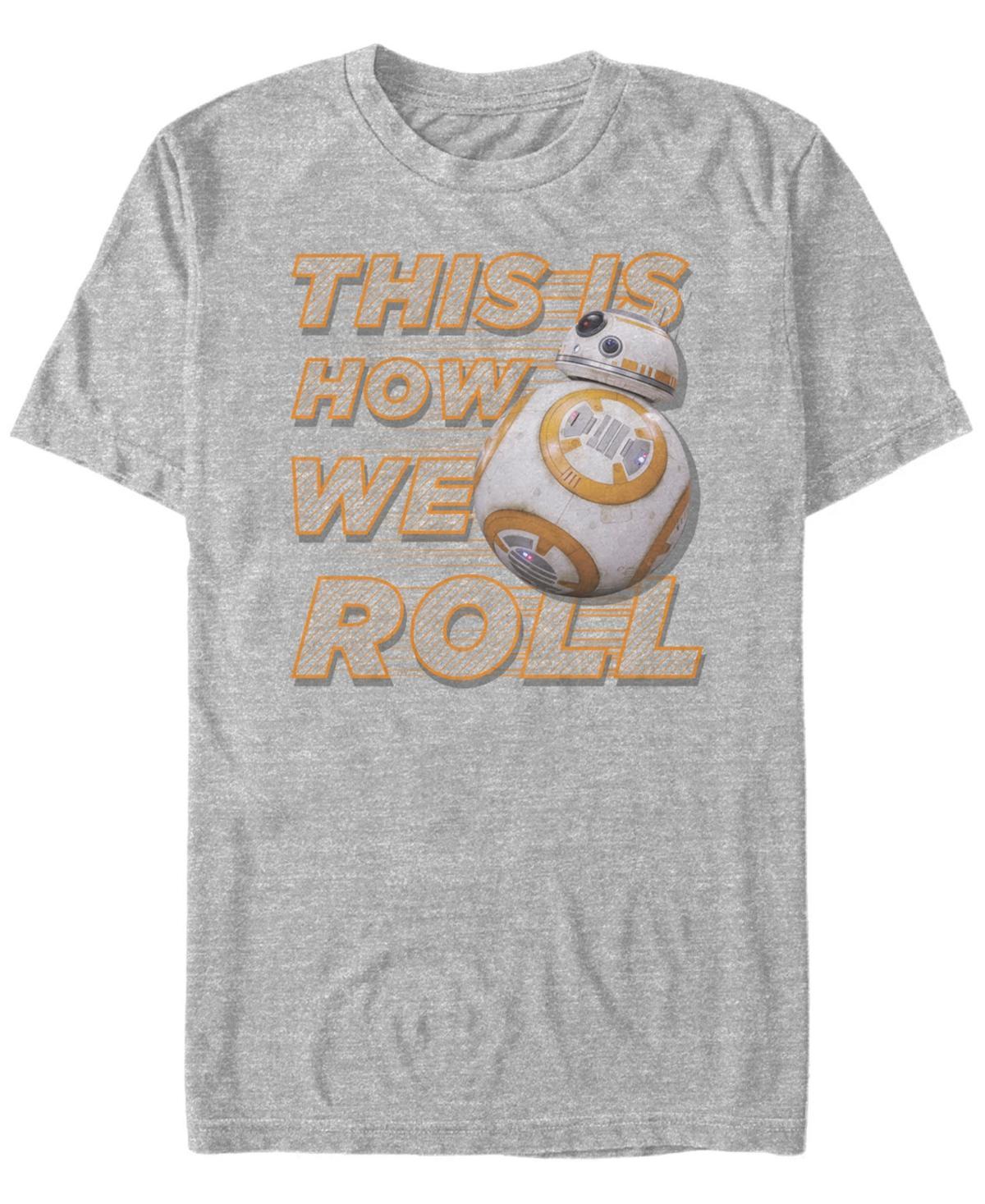 Men's Star Wars BB-8 This Is How We Roll Tee, Size: Small, Athletic Grey Product Image
