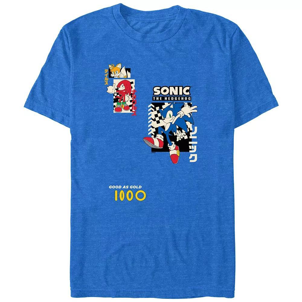 Men's Shark Galaxy Graphic Tee, Size: Large, Navy Grey Product Image