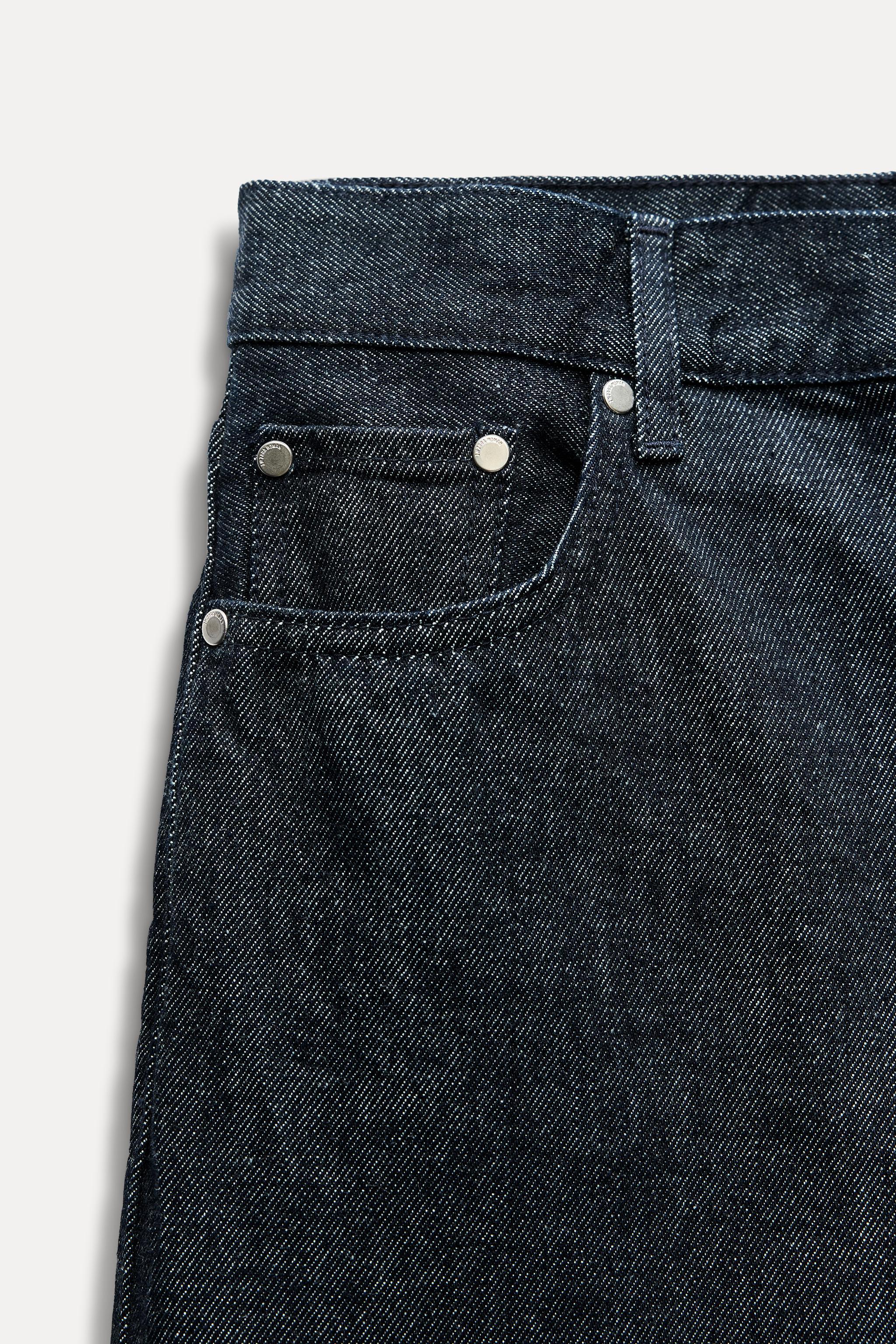 ZIPPERED DENIM TOP ZW COLLECTION Product Image