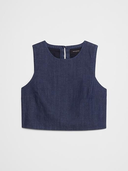 Cropped Poplin Top Product Image