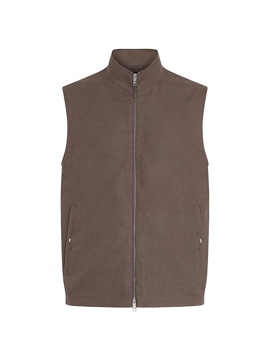 Mens Oasi Lino Vest Product Image
