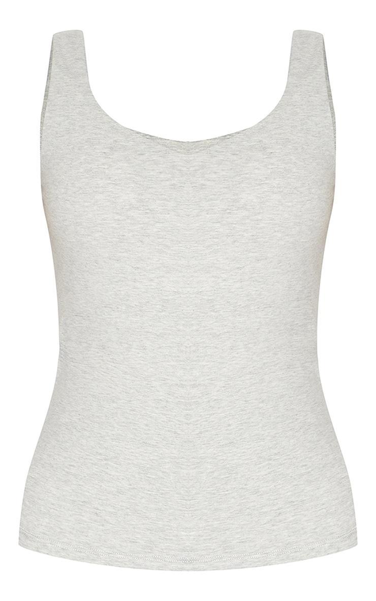 Ash Grey Ultimate Sculpt Padded Longline Sports Bra Product Image