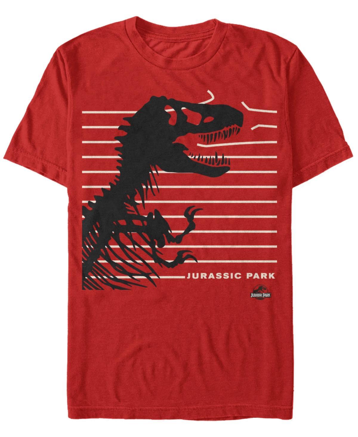 Men's Jurassic Park Breaking Fence Tee, Size: Small, Red Product Image