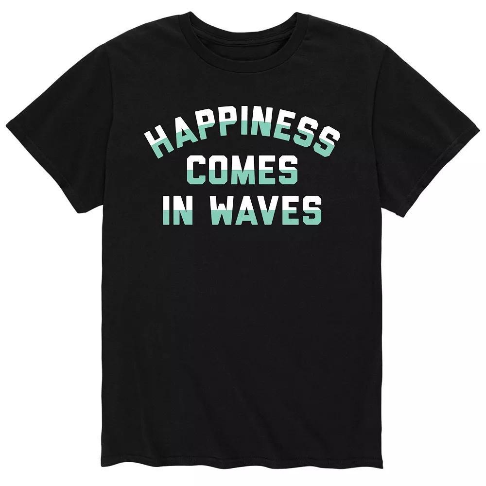 Mens Happiness Comes In Waves Tee Product Image