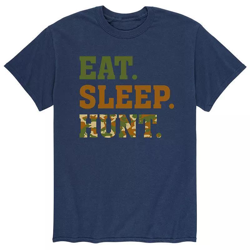 Big & Tall Eat Sleep Hunt Tee, Men's, Size: 5XB, Black Product Image