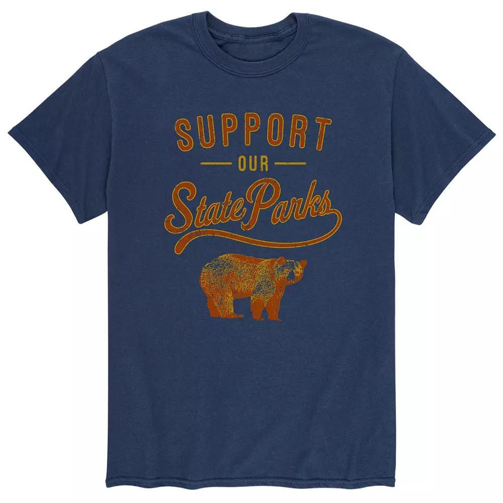 Mens Peanuts Pitching Clinic Tee Blue Product Image