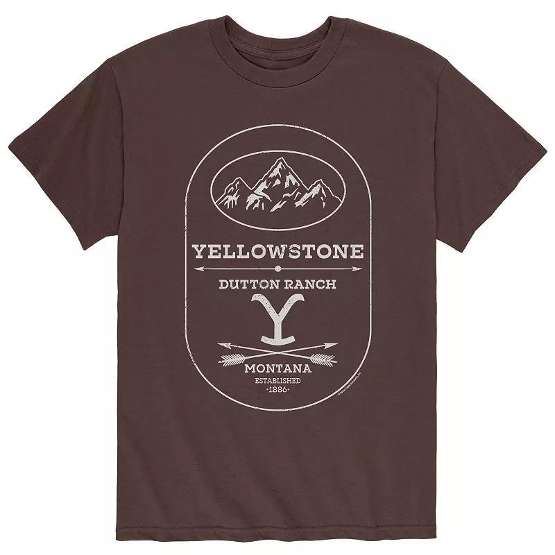 Mens Yellowstone Stone Dutton Tee Product Image