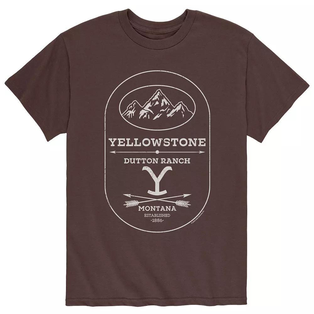 Mens Yellowstone Stone Dutton Tee Product Image