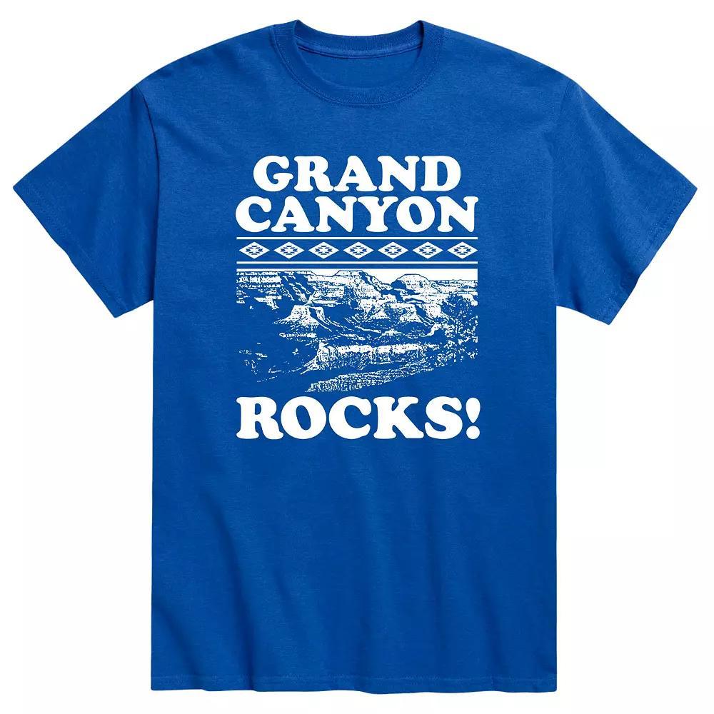 Men's Grand Canyon Rocks Tee, Size: Large, Royal Blue Product Image