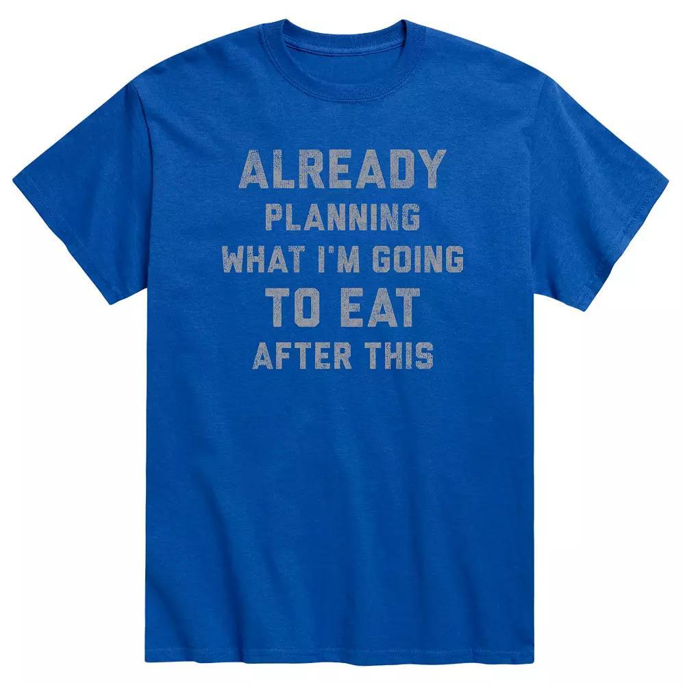 Men's Planning What Eating Next Tee, Size: Medium, Royal Blue Product Image