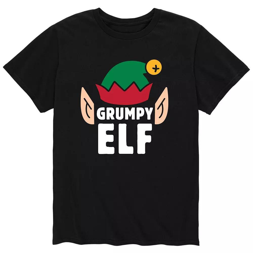 Big & Tall Grumpy Elf Tee, Mens Blue Product Image