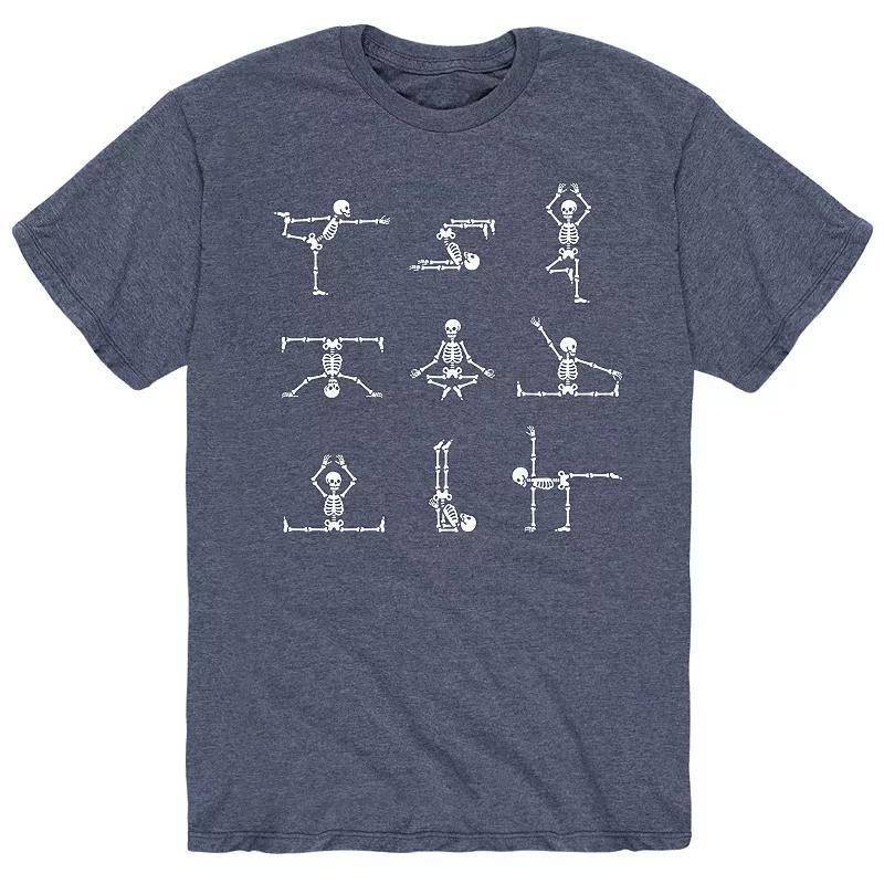 Mens Skeleton Yoga Poses Tee Product Image