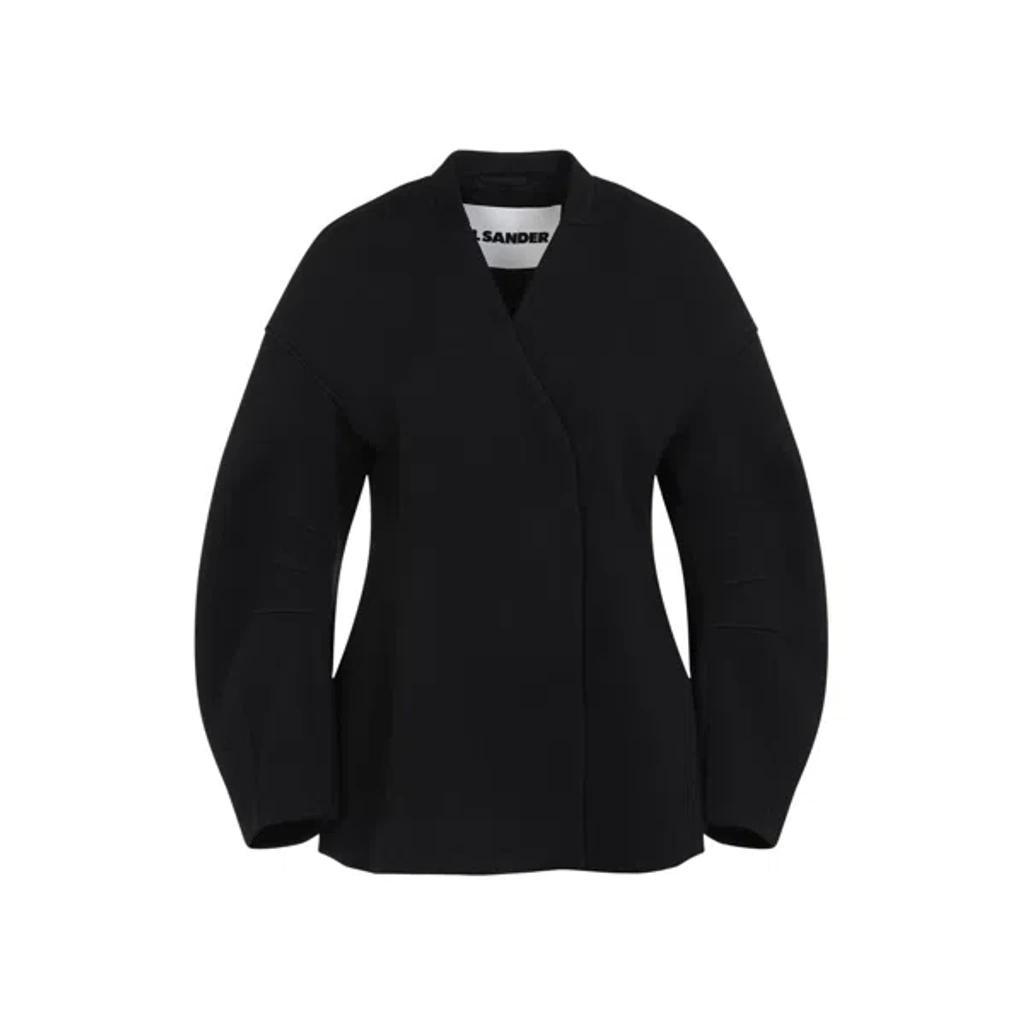 JIL SANDER Elegant Wool Blend Jacket For Women In Black Product Image