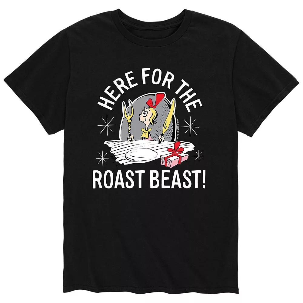 Mens Dr. Seuss The Grinch Here For The Roast Beast! Tee Product Image