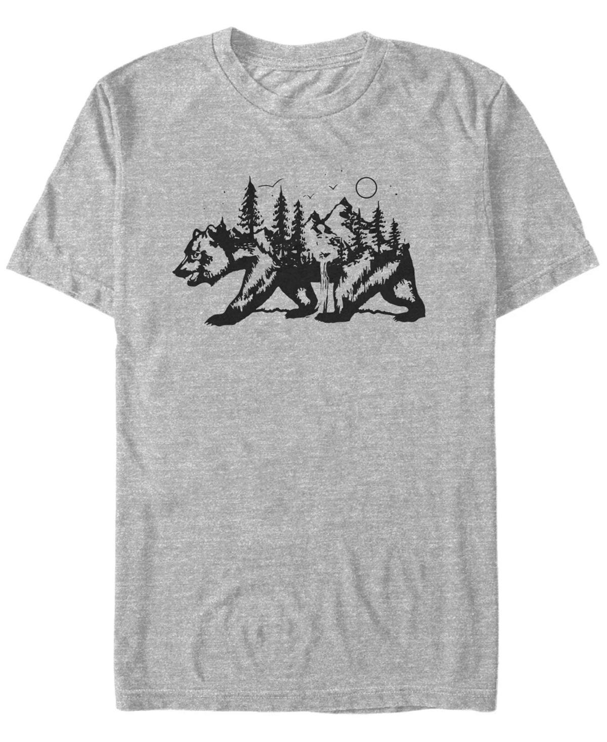 Men's Bear Forest Fill Tee, Size: XXL, Athletic Grey Product Image