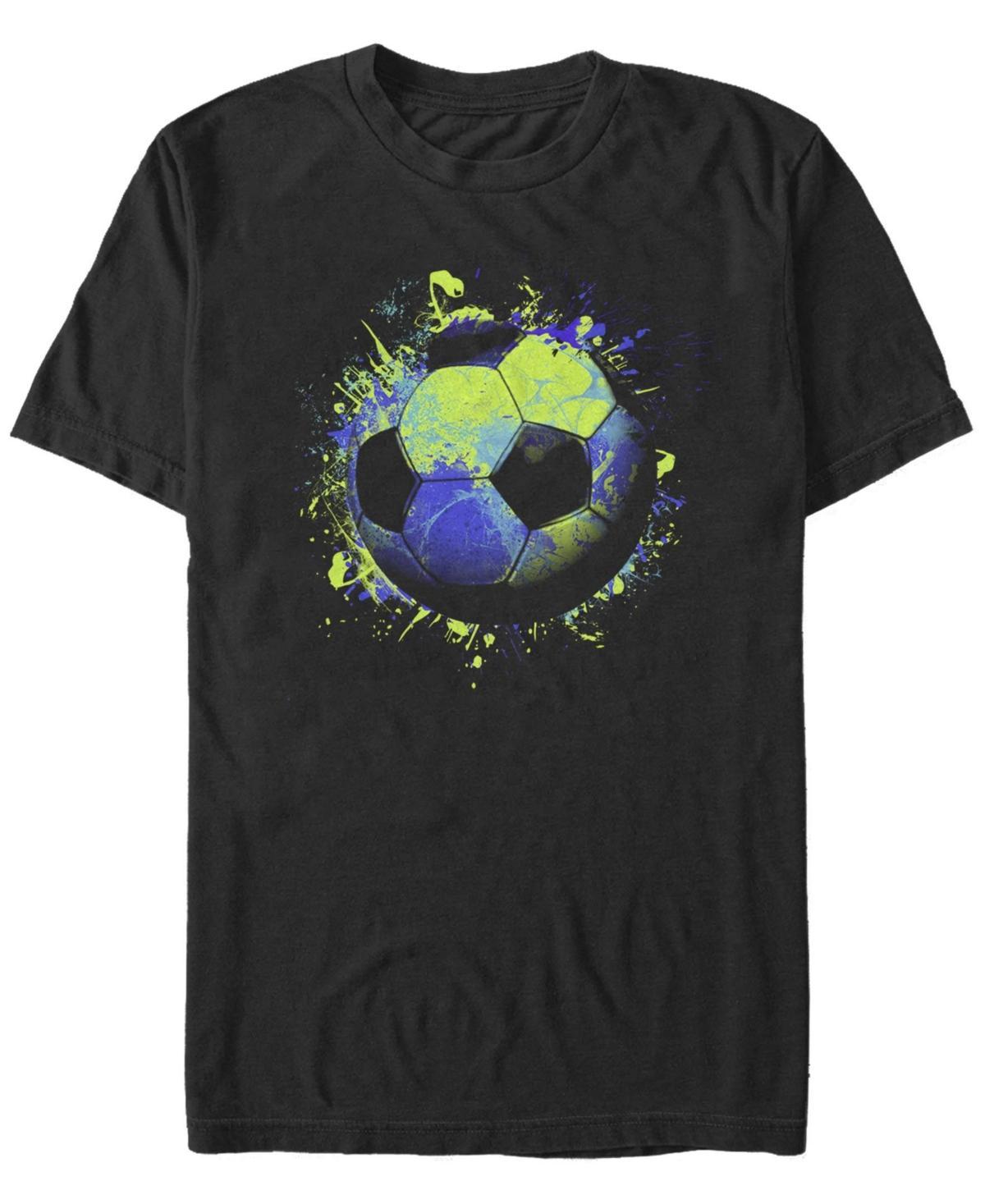 Mens Soccer Ball Paint Splat Tee Product Image