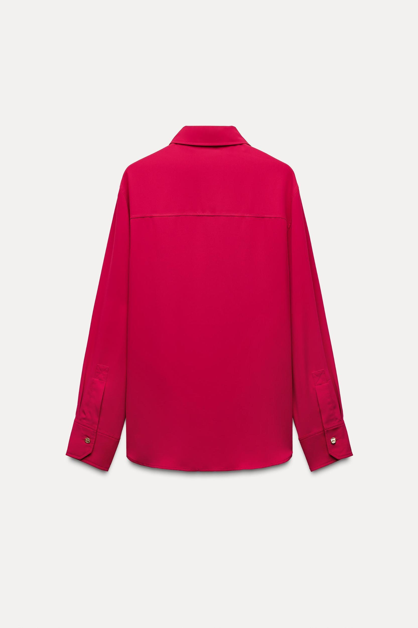 GOLD BUTTON FLOWY SHIRT Product Image