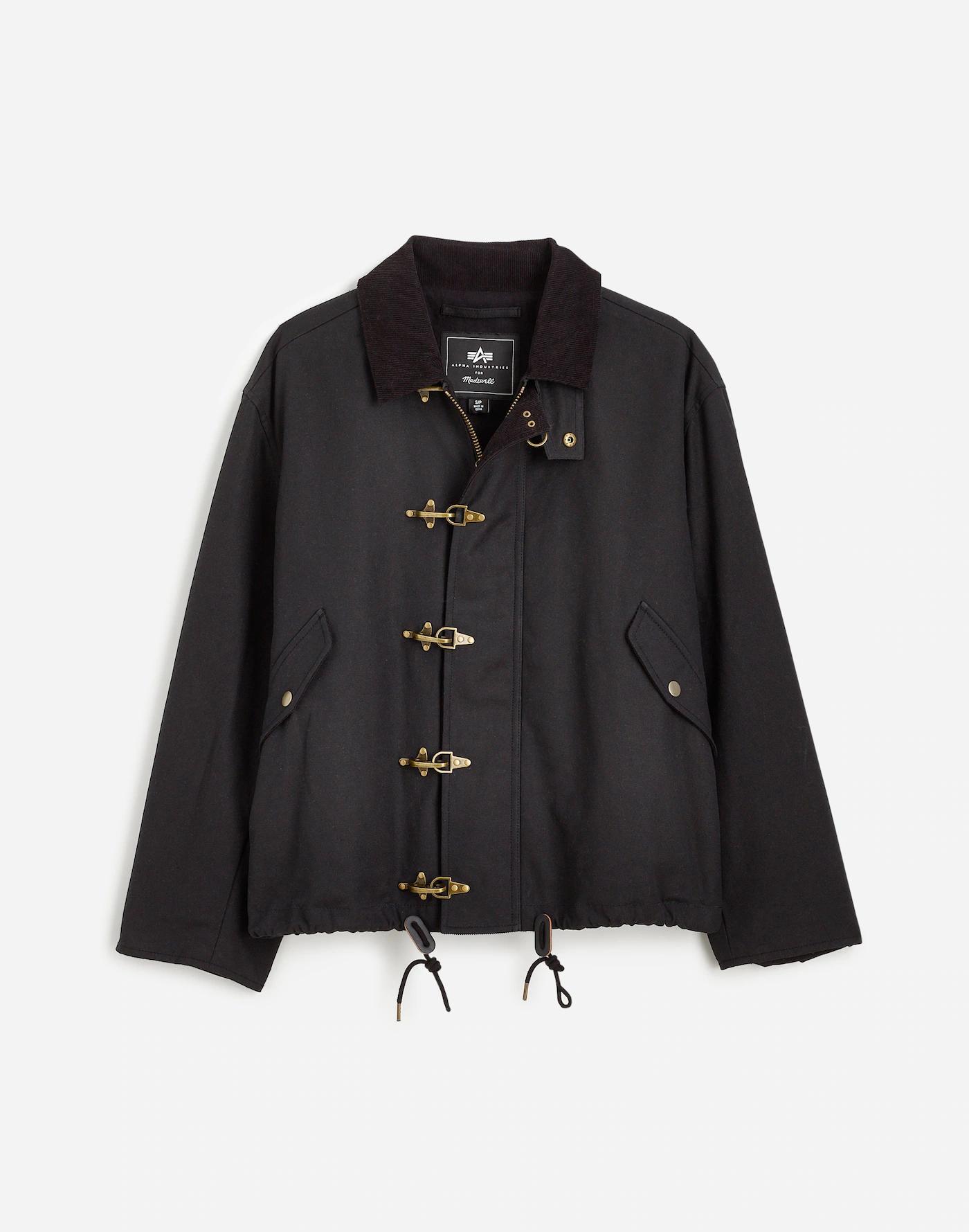 Madewell x Alpha Industries Waxed Cotton Car Coat Product Image