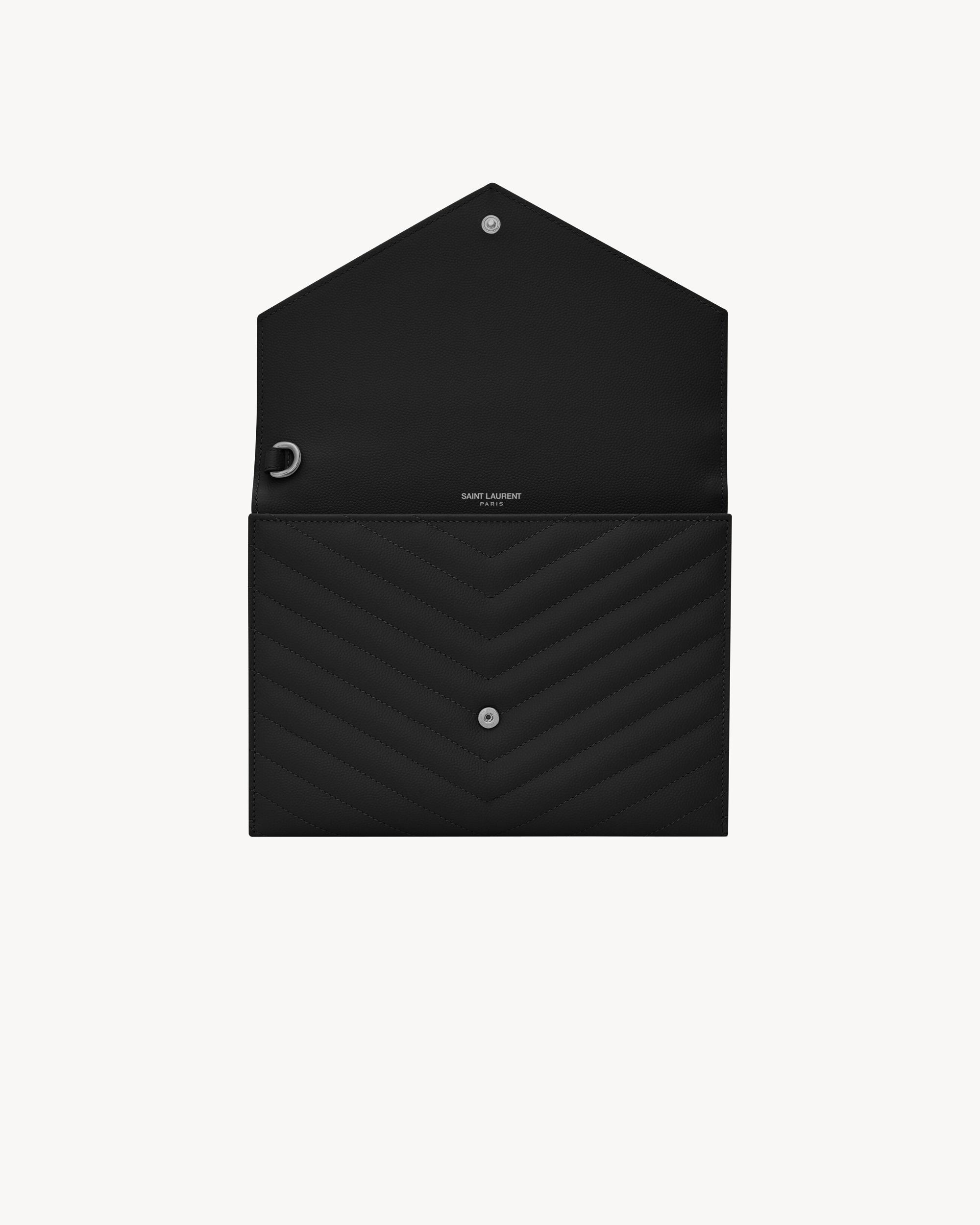 CASSANDRE MATELASSÉ FLAP POUCH IN GRAIN DE POUDRE LEATHER Product Image