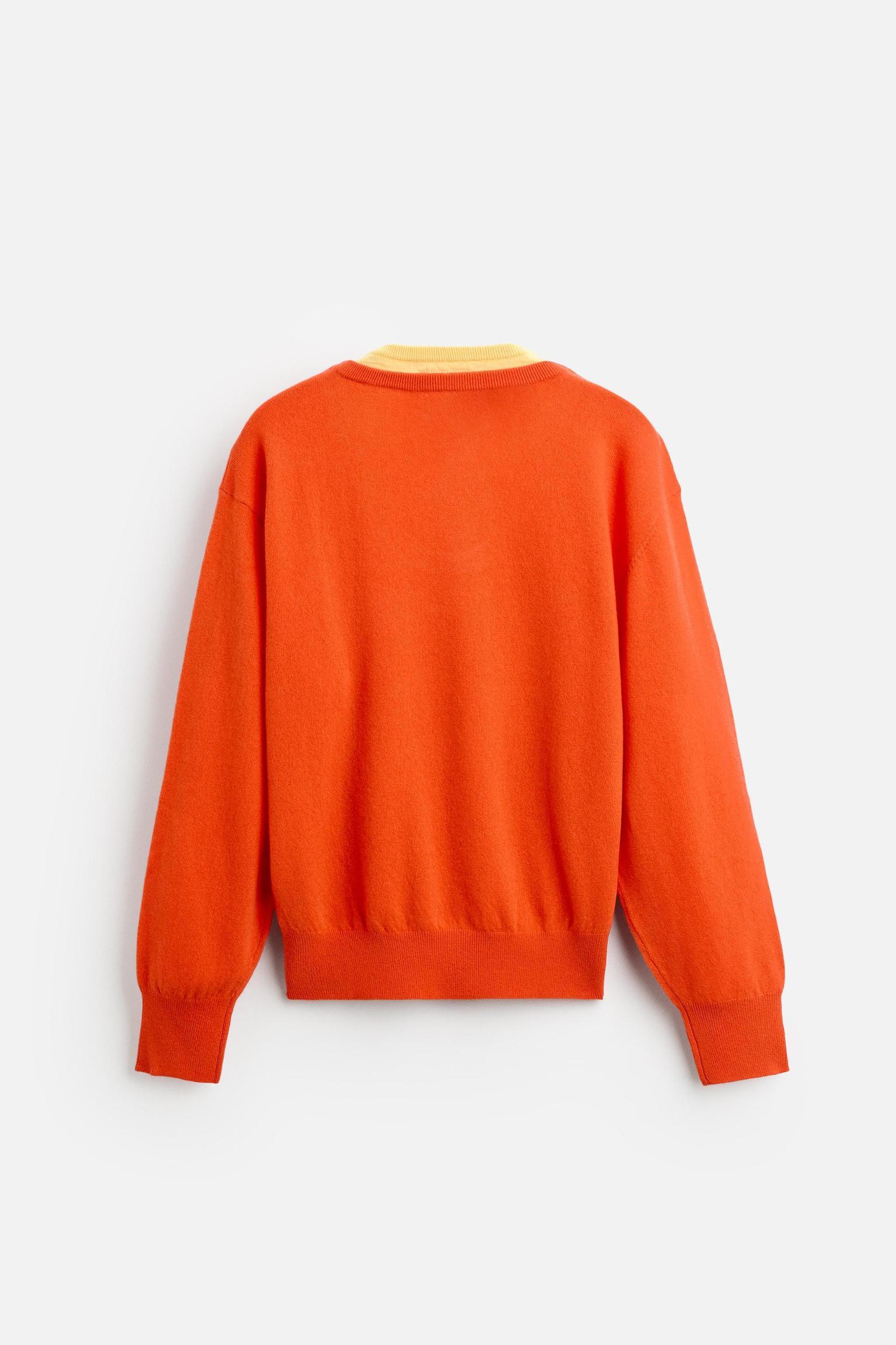 COLOR BLOCK WOOL SWEATER X HARRY LAMBERT Product Image