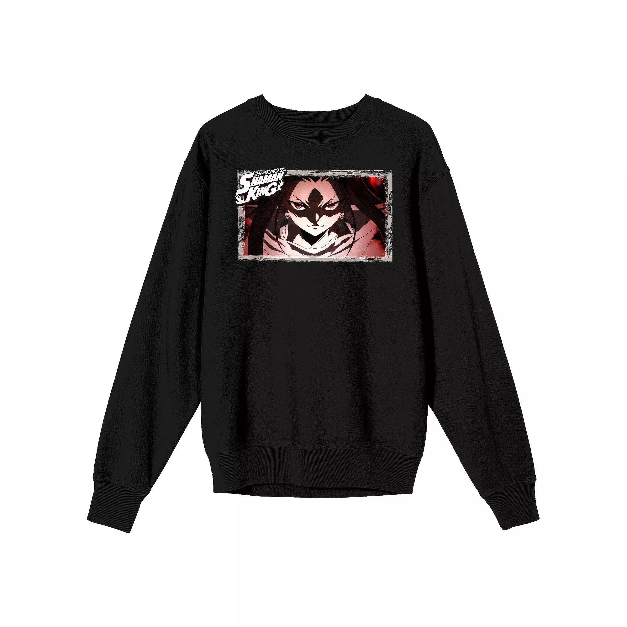 Men's Shaman King Yoh Close Up Sweatshirt, Size: XXL, Black Product Image