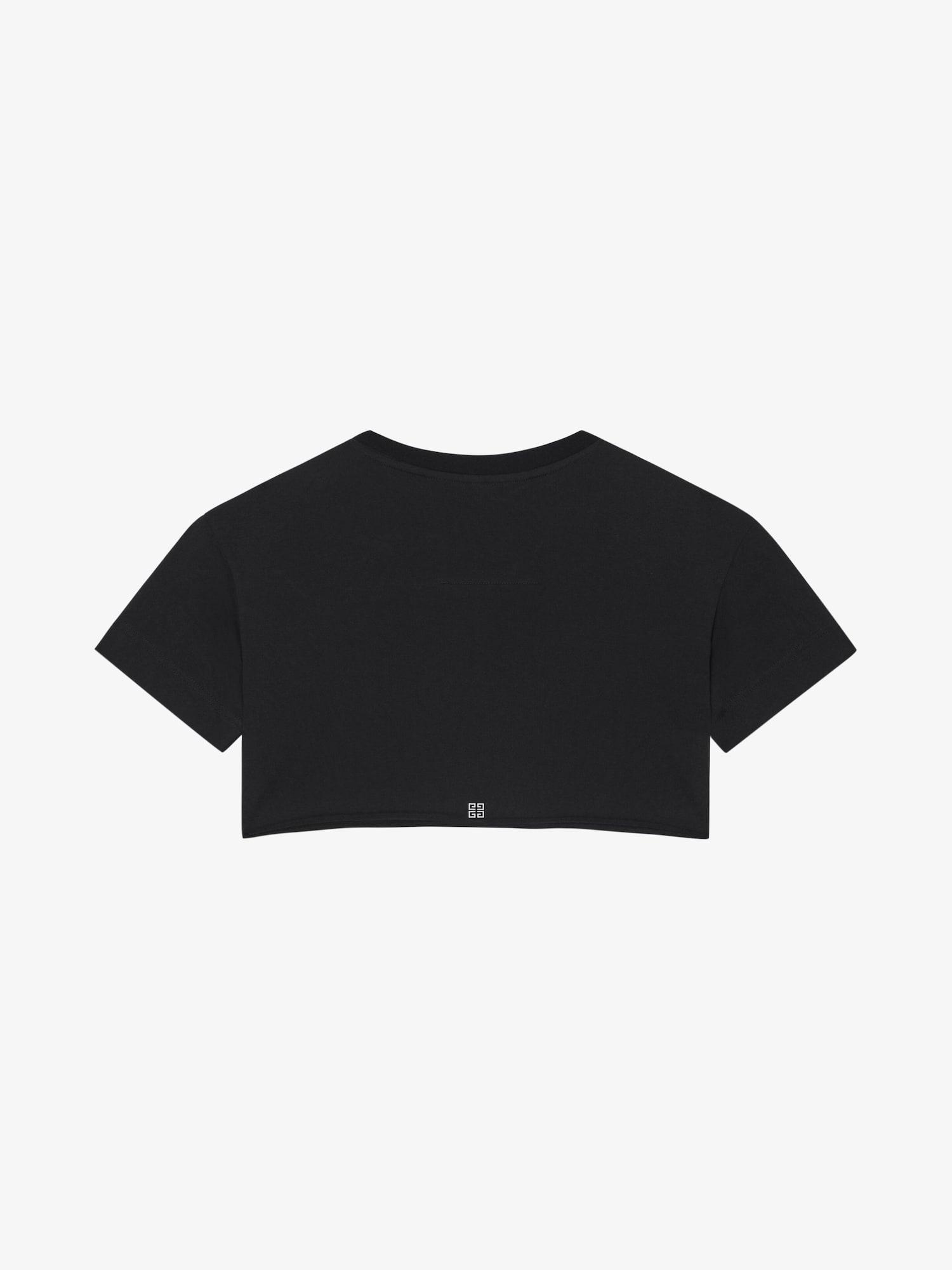 GIVENCHY Archetype cropped t-shirt in cotton Product Image