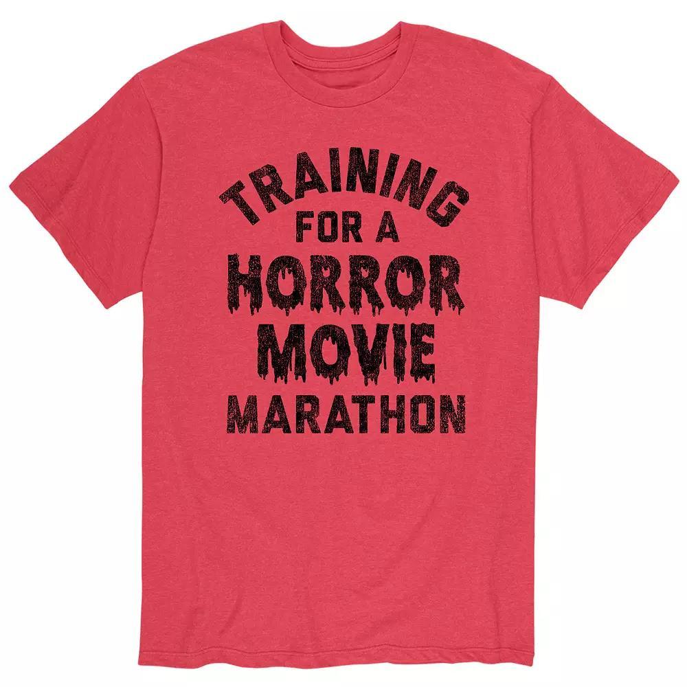 Mens Training For A Horror Movie Marathon Tee Product Image