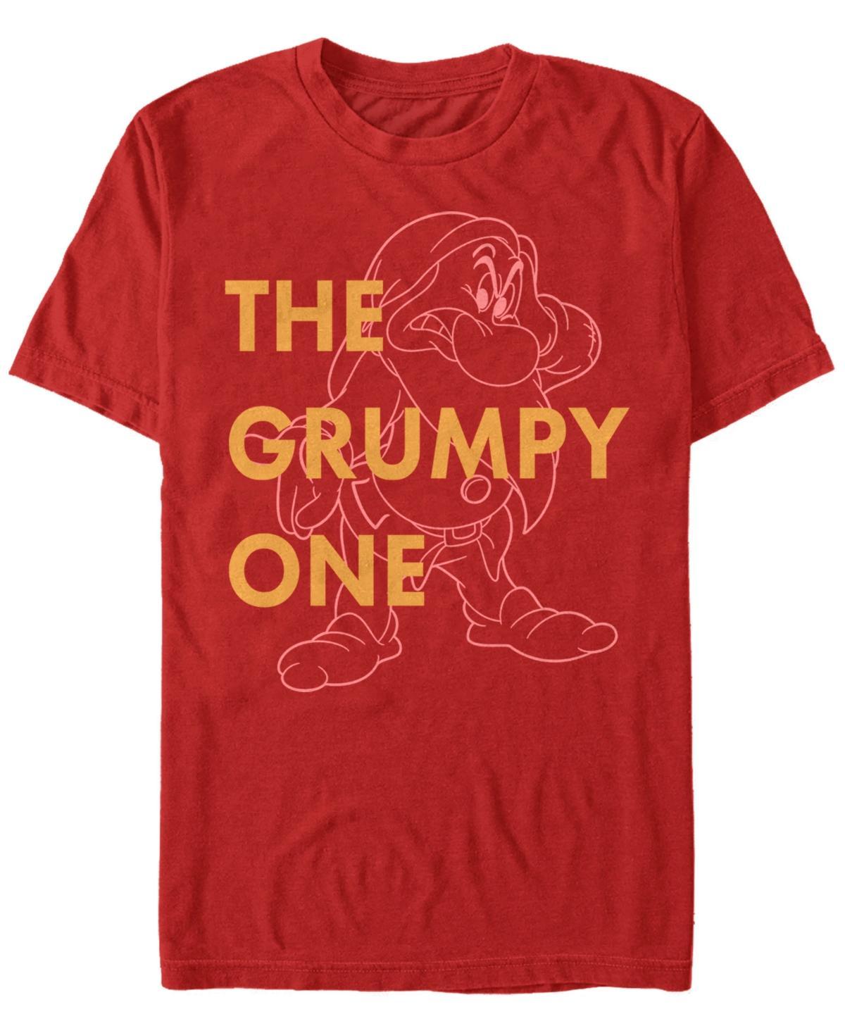 Men's Disney's Snow White and the Seven Dwarves Grumpy Dwarf Tee, Size: XXL, Red Product Image