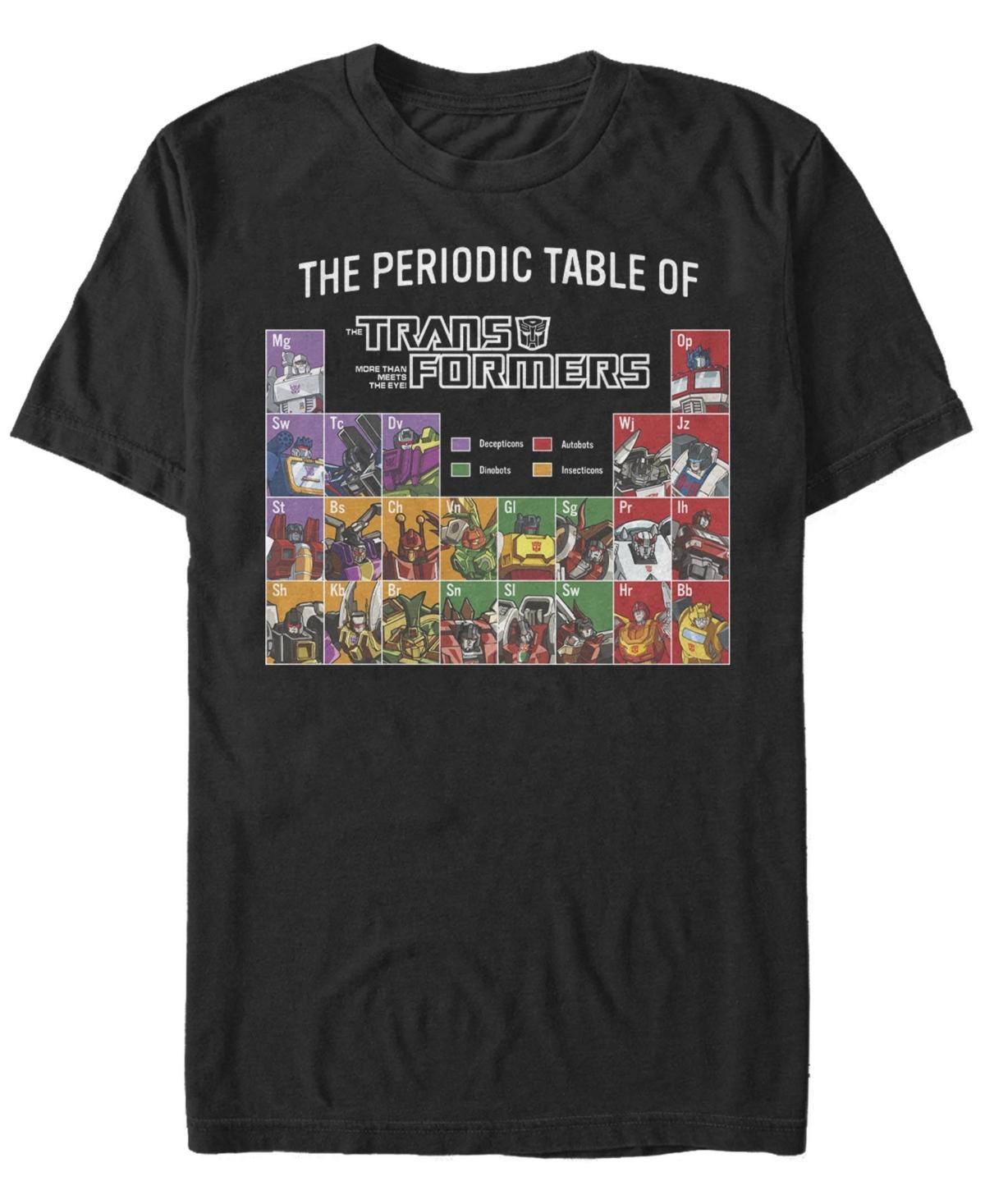 Big & Tall Transformers The Periodic Table Of Transformers Tee, Men's, Size: 4XL, Black Product Image