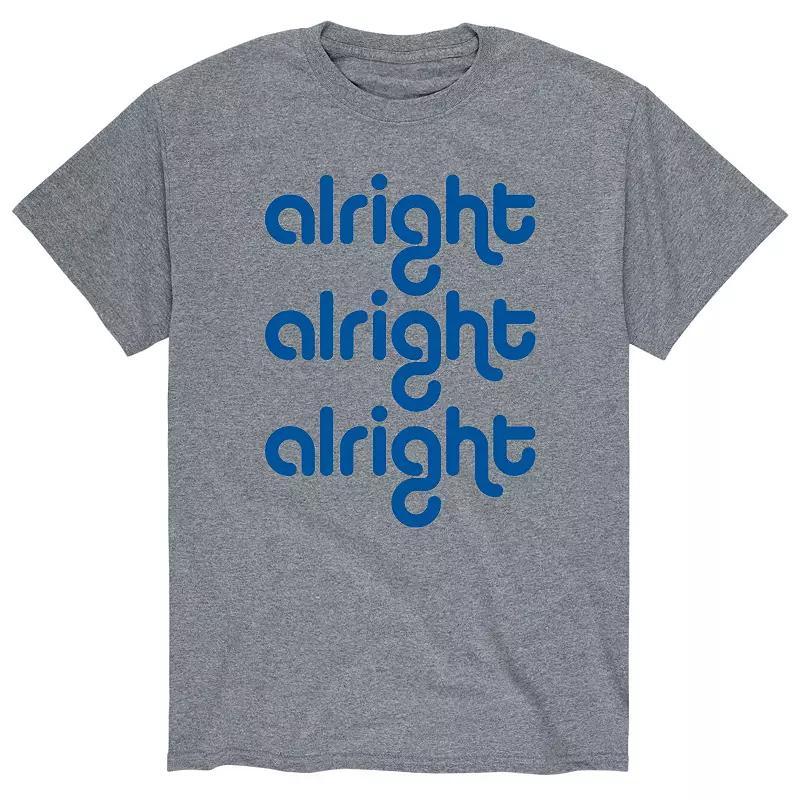 Men's Alright Alright Alright Tee, Size: Large, Gray Product Image