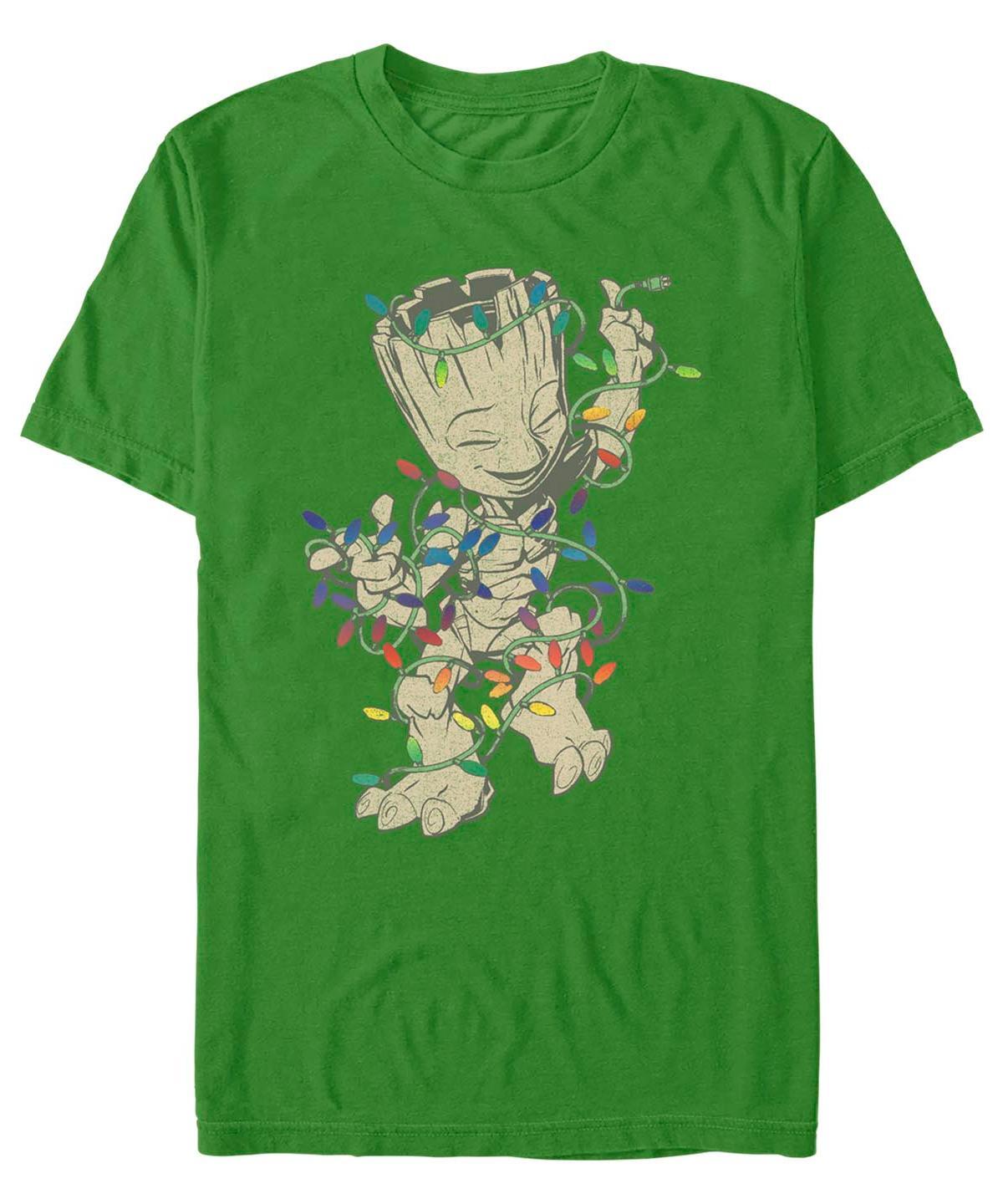 Men's Marvel Guardians Of The Galaxy Groot Christmas Dance Graphic Tee, Size: Large, Kelly Product Image