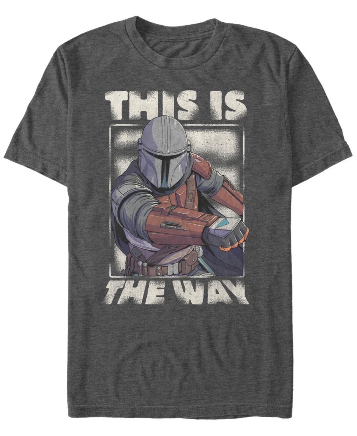 Men's Star Wars The Mandalorian This Is The Way Portrait Graphic Tee, Size: 3XL, Grey Heather Product Image