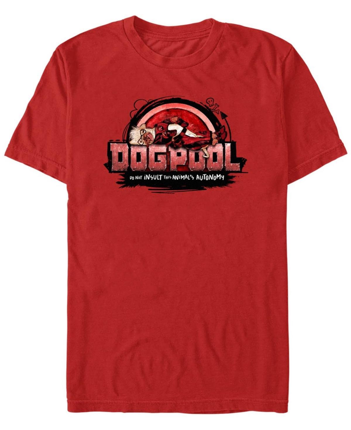 Men's Deadpool And Wolverine Dogpool Don't Insult Graphic Tee, Size: Large, Red Product Image