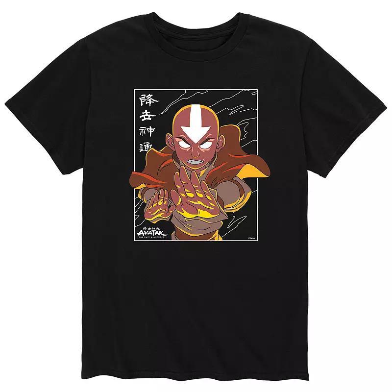 Mens Avatar State Aang Tee Grey Product Image
