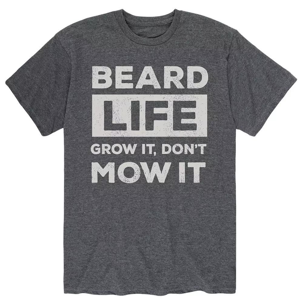 Men's Beard Life Grow Mow Tee, Size: XL, Gray Product Image