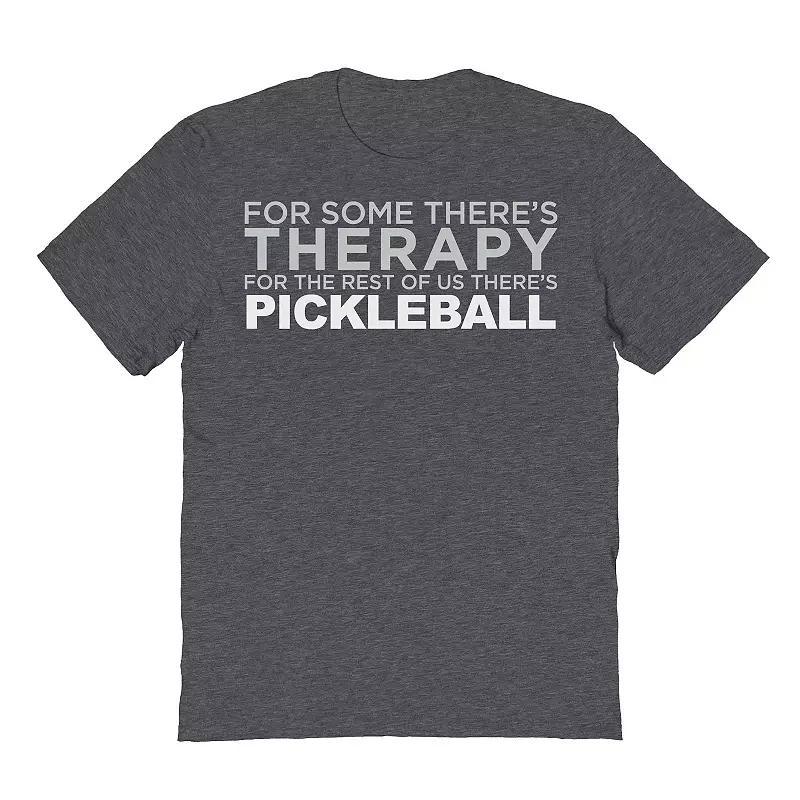 Mens Duke & Sons Pickleball Therapy Graphic Tee, Womens Dark Grey Product Image