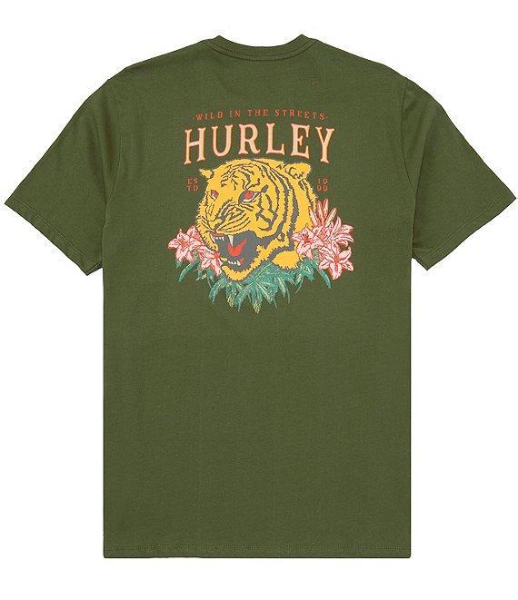 Hurley Tiger Palm Short Sleeve Graphic T-Shirt Product Image