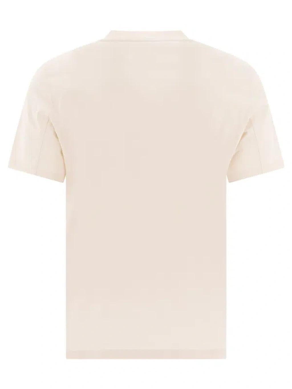 BRUNELLO CUCINELLI T-shirts Beige In White Product Image