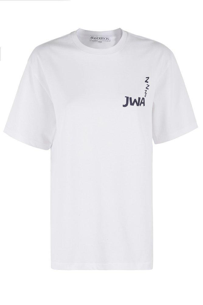 JW ANDERSON Jwa Back Printed Crewneck T In White Product Image
