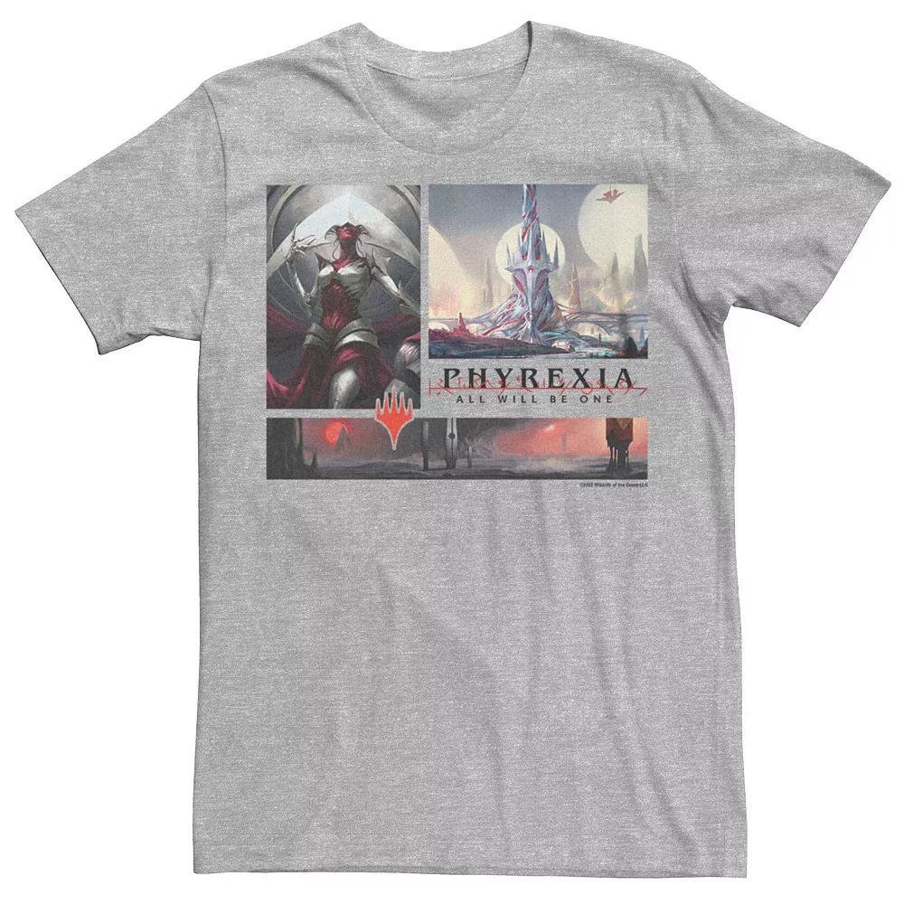 Men's Magic: the Gathering Phyrexia: All Will Be One Phyrexia Scenes Tee, Size: Medium, Athletic Grey Product Image