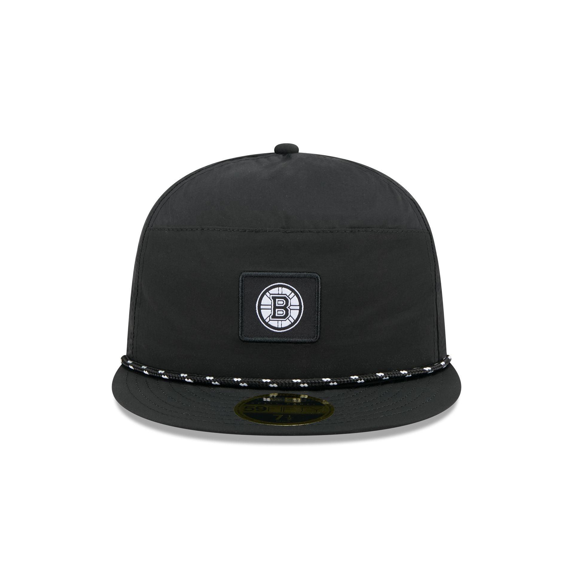 Atlanta Braves Black and White Basic 59FIFTY Fitted Hat Male Product Image